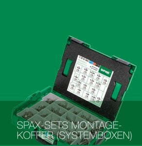 SPAX - Schraubensets Montagekoffer - Sortimente