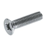 Senkschraube mit Kreuzschlitz H DIN 965 A2 Edelstahl rostfrei  6 x 50  200 Stk