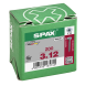 SPAX Halbrundkopf T-STAR plus 4CUT Vollgewinde WIROX A3J  3x12 - 200 Stk