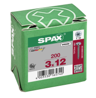 SPAX Halbrundkopf T-STAR plus 4CUT Vollgewinde WIROX A3J  3x12 - 200 Stk