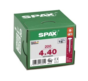 SPAX Halbrundkopf T-STAR plus 4CUT Vollgewinde WIROX A3J  4x40 - 200 Stk