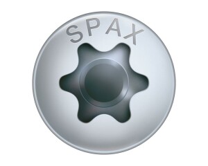 SPAX Halbrundkopf T-STAR plus 4CUT Vollgewinde WIROX A3J...