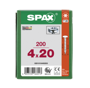 SPAX Halbrundkopf T-STAR plus 4CUT Vollgewinde WIROX A3J...