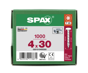 SPAX Halbrundkopf T-STAR plus 4CUT Vollgewinde WIROX A3J...