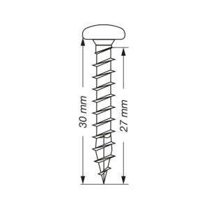 SPAX Halbrundkopf T-STAR plus 4CUT Vollgewinde WIROX A3J  4x30  -  1000 Stk