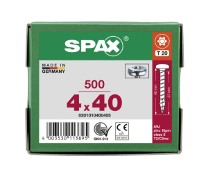 SPAX Halbrundkopf T-STAR plus 4CUT Vollgewinde WIROX A3J...