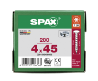 SPAX Halbrundkopf T-STAR plus 4CUT Vollgewinde WIROX A3J  4x45  -  200 Stk