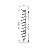 SPAX Halbrundkopf T-STAR plus 4CUT Vollgewinde WIROX A3J  4,5x20  -  1000 Stk