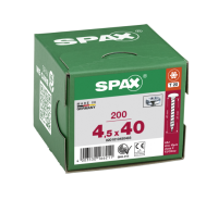 SPAX Halbrundkopf T-STAR plus 4CUT Vollgewinde WIROX A3J  4,5x40  -  200 Stk