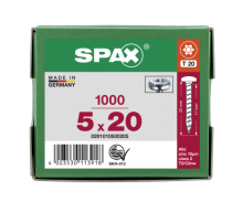 SPAX Halbrundkopf T-STAR plus 4CUT Vollgewinde Galvanisch...