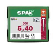 SPAX Halbrundkopf T-STAR plus 4CUT Vollgewinde WIROX A3J...