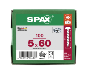 SPAX Halbrundkopf T-STAR plus 4CUT Vollgewinde Galvanisch...