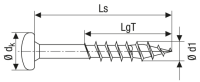 SPAX Halbrundkopf T-STAR plus 4CUT Teilgewinde Galvanisch blank verzinkt A2J  5x90  -  200 Stk