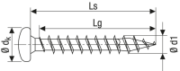 SPAX Halbrundkopf T-STAR plus 4CUT Vollgewinde Galvanisch blank verzinkt A2J  6x50  -  100 Stk