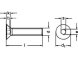 Senkschraube DIN 7991 Innen6kt  M 4 X 25-25 Edelstahl rostfrei A2 500 Stk