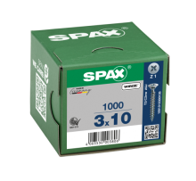 SPAX Senkkopf Kreuzschlitz Z - Vollgewinde WIROX A3J  PZ1  -  3x10  -  1000 Stk