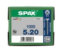 SPAX Senkkopf Kreuzschlitz Z - Vollgewinde WIROX A3J  PZ2  -  5x20  -  1000 Stk