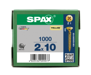 SPAX Senkkopf Kreuzschlitz Z - Vollgewinde YELLOX A2L...