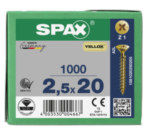 SPAX Senkkopf Kreuzschlitz Z - Vollgewinde YELLOX A2L...