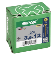 SPAX Senkkopf Kreuzschlitz Z - Vollgewinde YELLOX A2L  PZ2  -  3,5x12  -  200 Stk