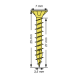 SPAX Senkkopf Kreuzschlitz Z - Vollgewinde YELLOX A2L  PZ2  -  3,5x25  -  200 Stk