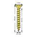 SPAX Senkkopf Kreuzschlitz Z - Vollgewinde YELLOX A2L  PZ2  -  3,5x35  -  200 Stk