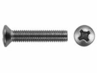 Linsensenkschrauben 4.8 mit Kreuzschlitz H  galv. verzinkt DIN 966 - 3 x 10 - 100 Stk