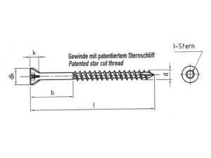 JD Plus Dielenschraube für Holzdielen