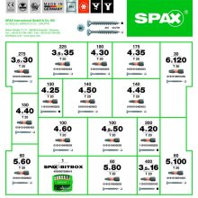 SPAX Montagekoffer - WIROX L-BOXX groß - Senkkopf...