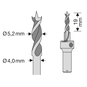 SPAX Bohrer 5,2 mm, Für Holzdielen auf Aluminium,...