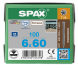 SPAX Terrassenschraube T-STAR plus, mit CUT-Spitze, Fixiergewinde, Edelstahl rostfrei A4 1.4578  6x60 - 100 Stk