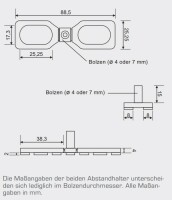 beko TERRASYS Abstandhalter 4 mm 100 Stk