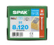 SPAX Tellerkopf 8 mm T-STAR plus 4CUT Vollgewinde Edelstahl rostfrei A2 1.4567  8x120 - 50 Stk