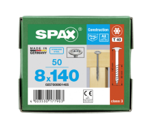 SPAX Tellerkopf 8 mm T-STAR plus 4CUT Teilgewinde...