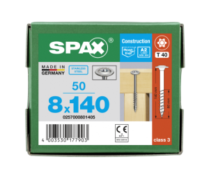 SPAX Tellerkopf 8 mm T-STAR plus 4CUT Teilgewinde...