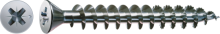 SPAX Senkkopf, Kreuzschlitz Z kleiner Kopf (Ø 5 mm), gehärtet, gleitbeschichtet, Vollgewinde WIROX A3J  PZ1  -  3x10  -  1000 Stk