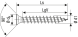 SPAX Senkkopf, Kreuzschlitz Z kleiner Kopf (Ø 5 mm), gehärtet, gleitbeschichtet, Vollgewinde WIROX A3J  PZ1  -  3x15  -  1000 Stk