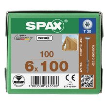 SPAX WIROX Tellerkopf T-STARplus TG TX30 6x100  100 Stk