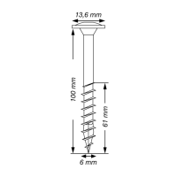 SPAX WIROX Tellerkopf T-STARplus TG TX30 6x100  100 Stk