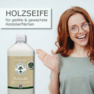 OLI NATURA Holzseife Wischpflege Holz - Parkett 1 Liter