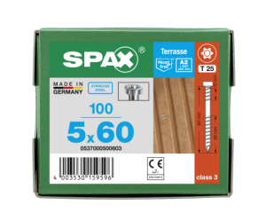 SPAX Terrassenschraube T-STAR plus CUT Fixiergewinde...