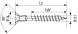 SPAX Senkkopf Kreuzschlitz Z Mit Kopfbohrung Vollgewinde WIROX A3J  PZ2  -  4,5x25  -  1000 Stk