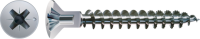 SPAX Senkkopf Kreuzschlitz Z Mit Kopfbohrung (Ø 2,5 mm) Vollgewinde WIROX A3J  PZ2  -  4,5x30  -  1000 Stk