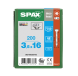 SPAX Linsensenkkopf T-STAR plus 4CUT Vollgewinde Edelstahl rostfrei A2 1.4567 -  3,5x16 - 200 Stk