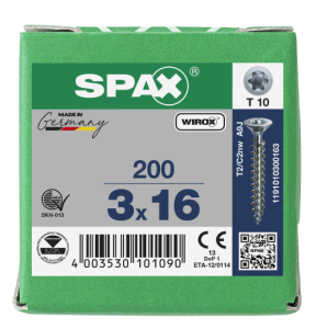 SPAX Senkkopf T-STAR plus - Vollgewinde WIROX A3J  T10  -...