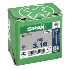 SPAX Senkkopf T-STAR plus - Vollgewinde WIROX A3J  T10  -  3x16  -  200 Stk