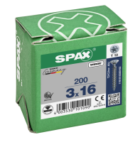 SPAX Senkkopf T-STAR plus - Vollgewinde WIROX A3J  T10  -  3x16  -  200 Stk