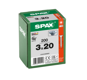 SPAX Senkkopf T-STAR plus - Vollgewinde WIROX A3J  T10  -  3x20  -  200 Stk