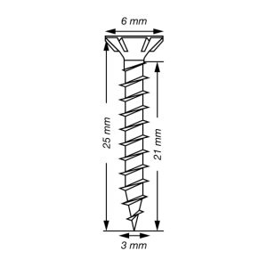 SPAX Senkkopf T-STAR plus - Vollgewinde WIROX A3J  T10  -  3x25  -  200 Stk