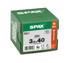 SPAX Senkkopf T-STAR plus - Vollgewinde WIROX A3J  T20  -  3,5x40  -  200 Stk